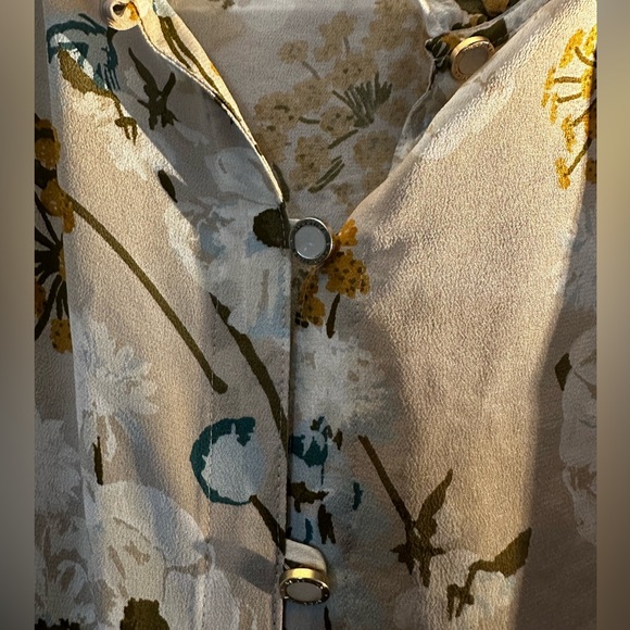 NWT Ivy Silk Blouse Babbie's Store Poppies XXL - Picture 2 of 5